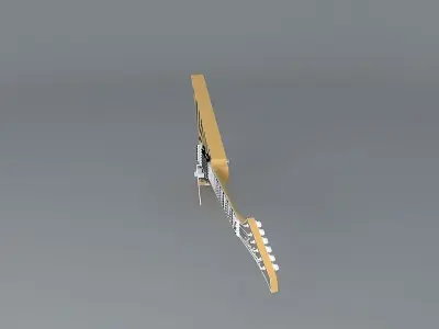 Zakk Wylde Buzzsaw Les Paul guitar Free 3D model