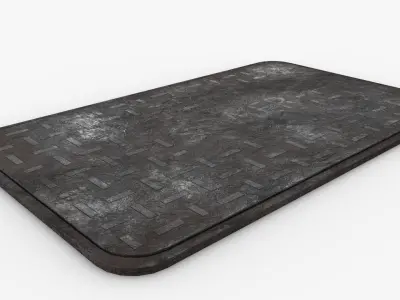 Sewer door 02 Free low-poly 3D model