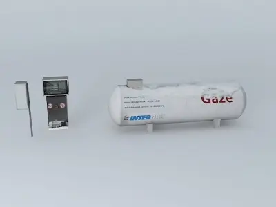 Gas tank Free 3D model