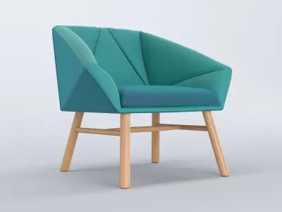 Facet Accent Chair 3D model