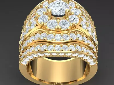 Luxury Men Rings Designs 4MR086 3D print model