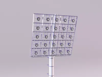 F8 stadium lights model 3D model