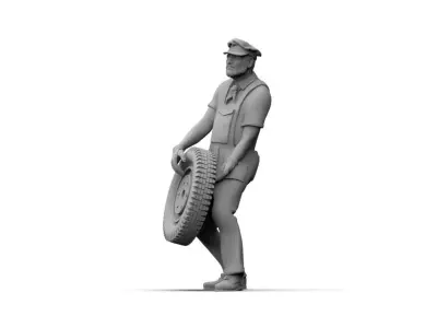 Gas Station Staff 3D print model