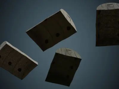 Tent 3B Low-poly 3D model
