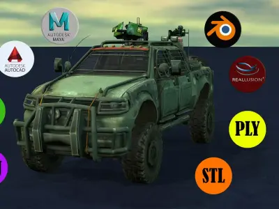 MILITARY JEEP 3D model