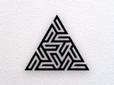 Triangle Wall Art 3D print model purchase