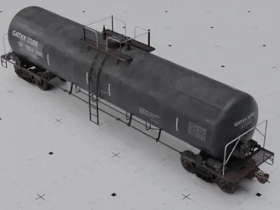 TRAINS  Tank cars 3 liveries 3D model