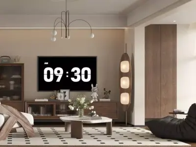 Living room 3D model 48