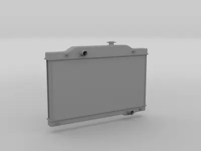 Car Radiator Low-poly 3D model