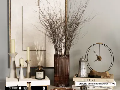 decorative-set-01 Low-poly 3D model