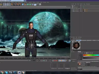George Clooney EDF Free 3D model