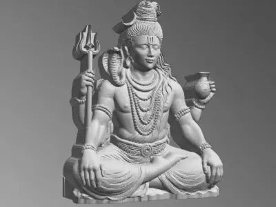 Mahadev Shiva 3D Model  3D print model