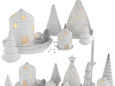 Christmas Decoration 01 3D model