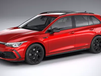 Volkswagen Golf Variant R-line 2021 3D model