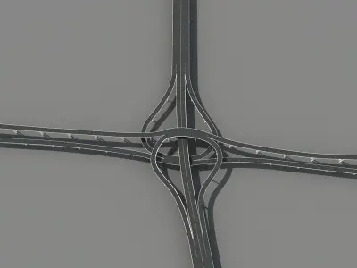 Highway Viaduct 3D model