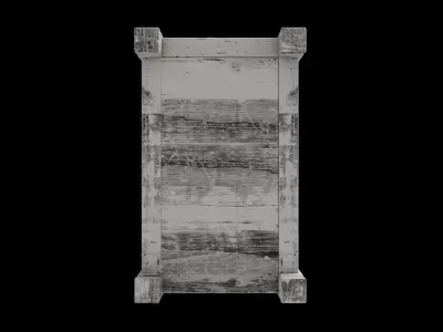 Country Cottage Chairside Table Low-poly 3D model