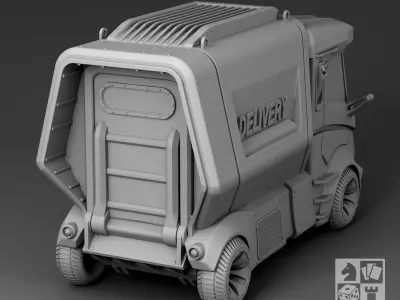 Futuristic Delivery 3D print model