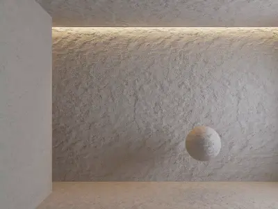 Stucco plaster 4 3D model
