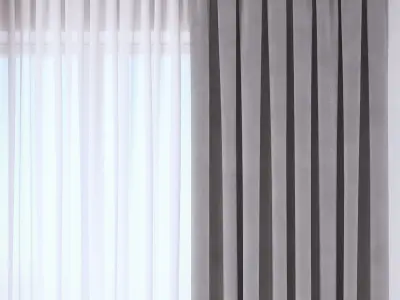 Set 108 Curtains 3D model