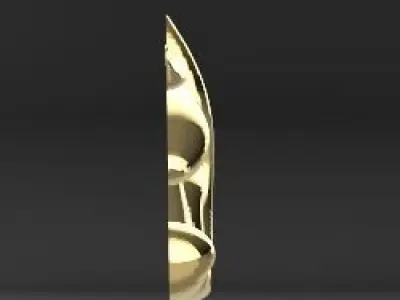 SCROLLING DESIGN PENDANT 3D CAD 3D print model