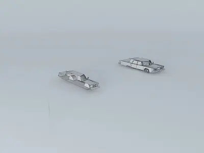 70s pimped car Free 3D model