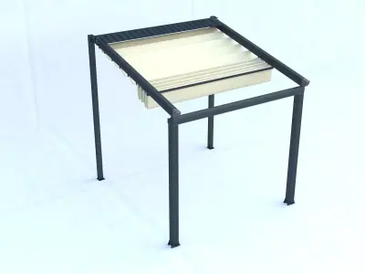 automatic pergola 3D model