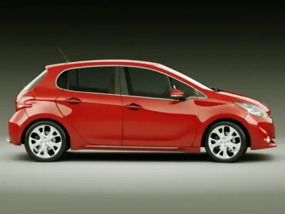 Peugeot 208 5 door 3D model