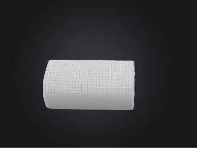 Exercise mat Low-poly 3D model