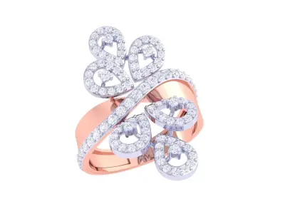 Diamond Ring  3D print model shop