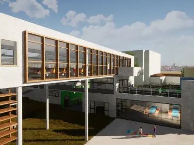 PUBLIC ELEMENTARY SCHOOL  for Twinmotion and Unreal Engine 4 3D model