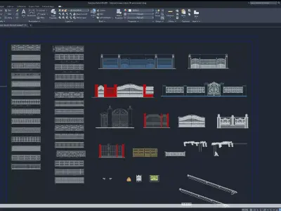 Autocad blocks library model 2D 3D model