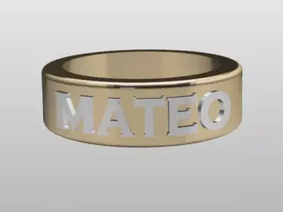 MATEO MEN RING  3D print model