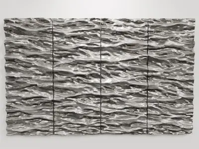 Simonallen sculptor SEASCAPE 4 panels 3D model