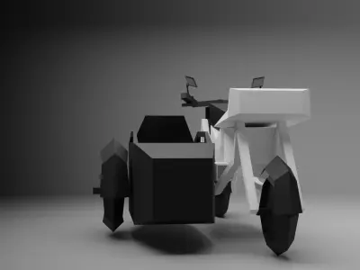 Bike with Sidecar 3D model