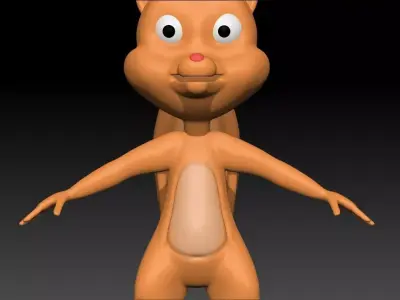 Baby Squirrel 3D Model 3D model