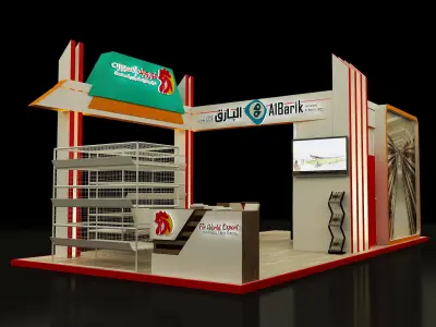  Booth Exhibition Stand a237 3D model