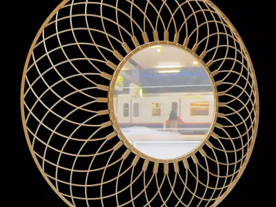 Cyan Designs Fairplex Mirror 3D model