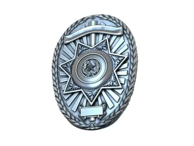 POLICE Badge  3D print model purchase