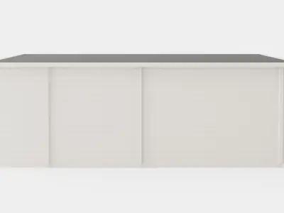 Sauna GreyWhite Low-poly 3D model