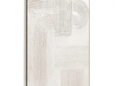 Plaster Two Photo Frame 480 Low-poly 3D model