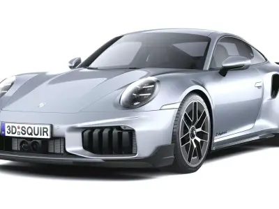 Porsche 911 Turbo S Coupe Aero 2026 3D model