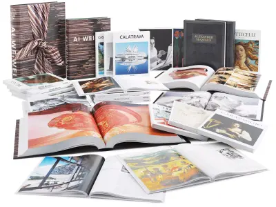 Book Set 2 gift of books 3D model