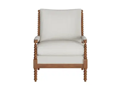 Wooden Spool Chair 3D model