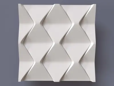 Wall Panels Pack by Niron gypsum 3d panels  3D model