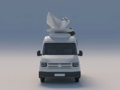 car tv van 3D model