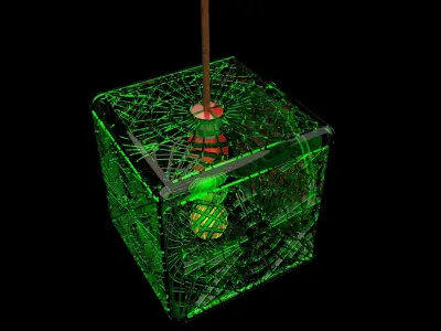 Chinese Carving dragon pattern  lantern   3D model