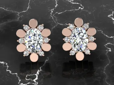 Jewelry Earring 3D print model