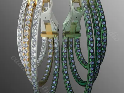 Earrings ri25 3D print model