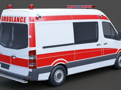 Mercedes Benz Sprinter Ambulance 3D model