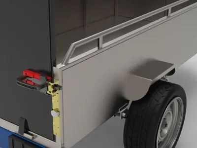  Car Trailer Free 3D model